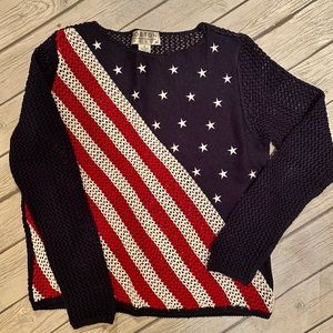 Norton Studio Patriotic Sweater, size small